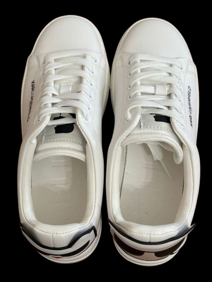 Karl Lagerfeld Paris Chella Logo SIZES 6.0, 7.0, 7.5, 8.0 Bright White Sneaker