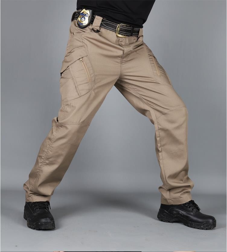 Mens Cargo Pants Work Combat Pants Outdoor Hiking Waterproof Trousers Tactical