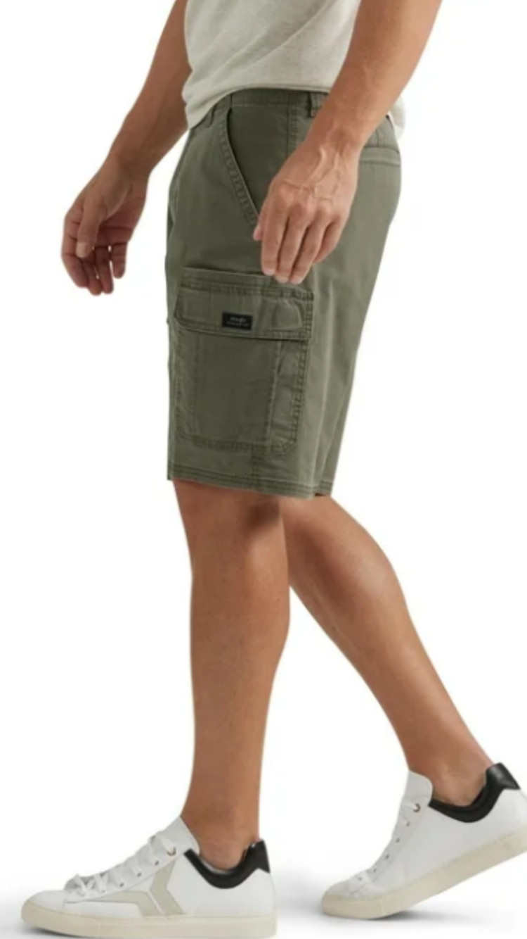 Men’s Wrangler Cargo Shorts w Stretch CHOOSE COLOR, SIZE Relaxed Fit Tech Pocket