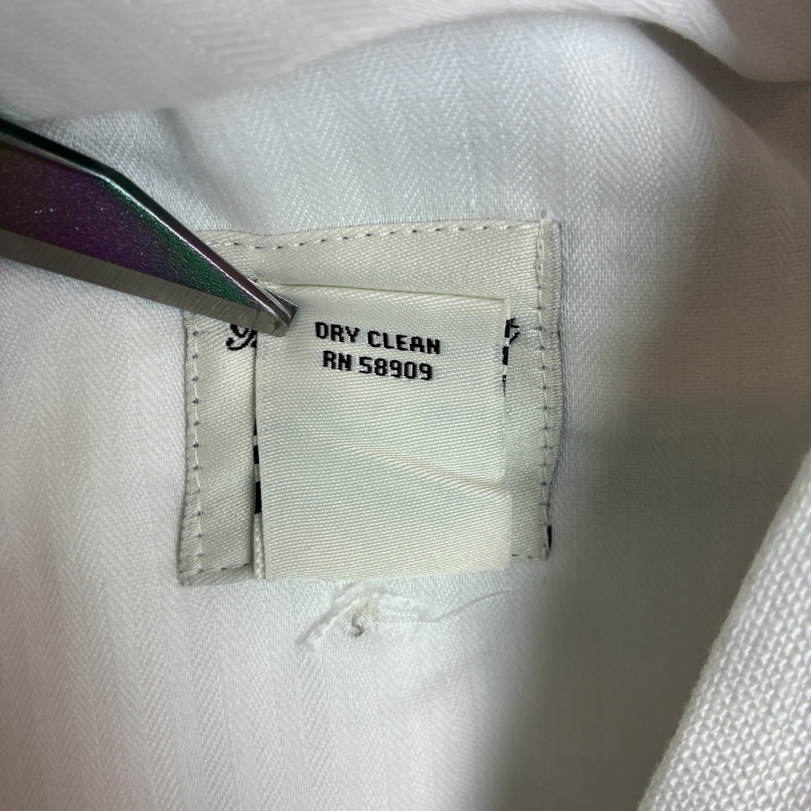 Baird McNutt Murano Linen Pants Men’s 30×30 White Chino Lined Cuffed Flat Front