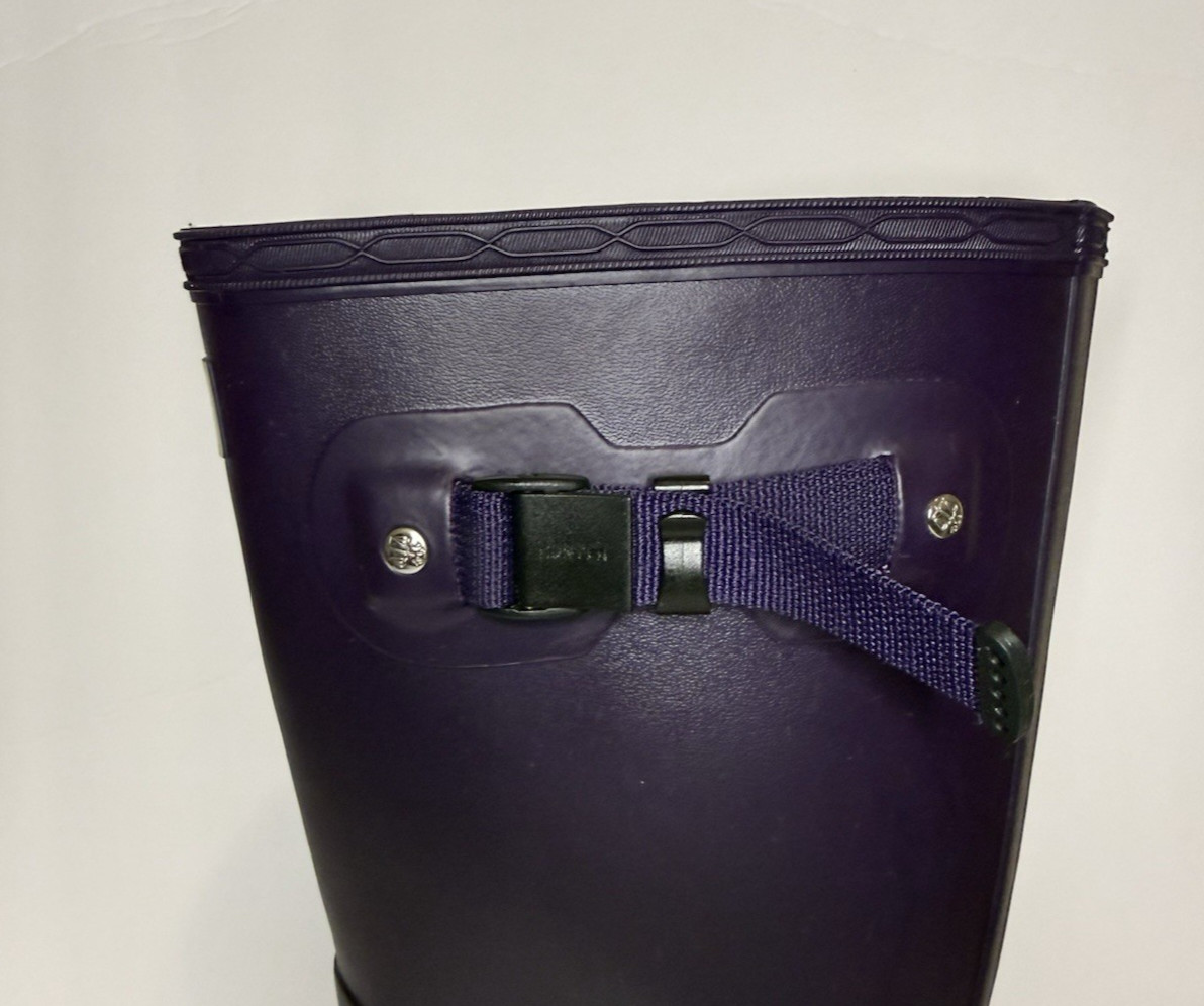 Hunter Women’s Field Huntress Rain Boots US 9 Dark Purple Waterproof