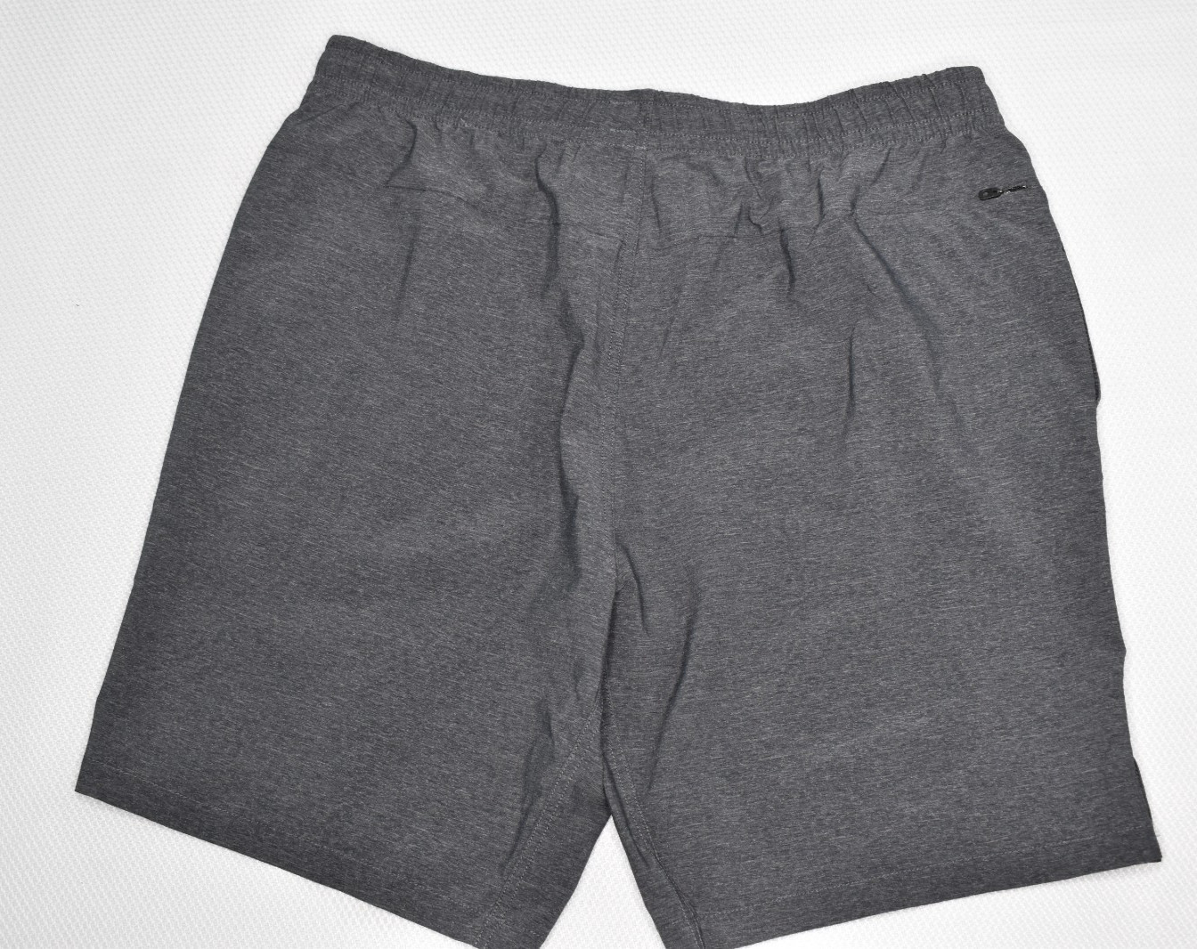 MYLES Large Men’s Unlined Nylon Poly Spandex Athletic Shorts Heather Gray