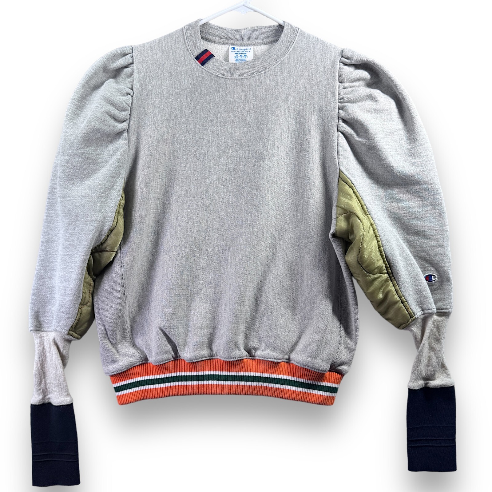 Retro Champion Reverse Weave Sweatshirt Womens Medium Gray Crewneck Pullover