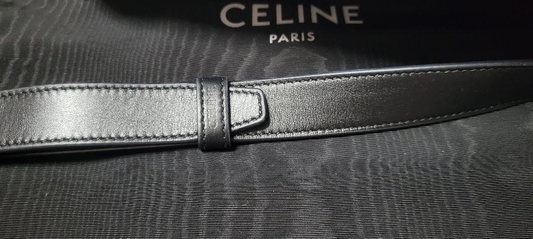 Unused Celine Leather C Charm Body Bag Black W 27 x H 13 x D 5cm