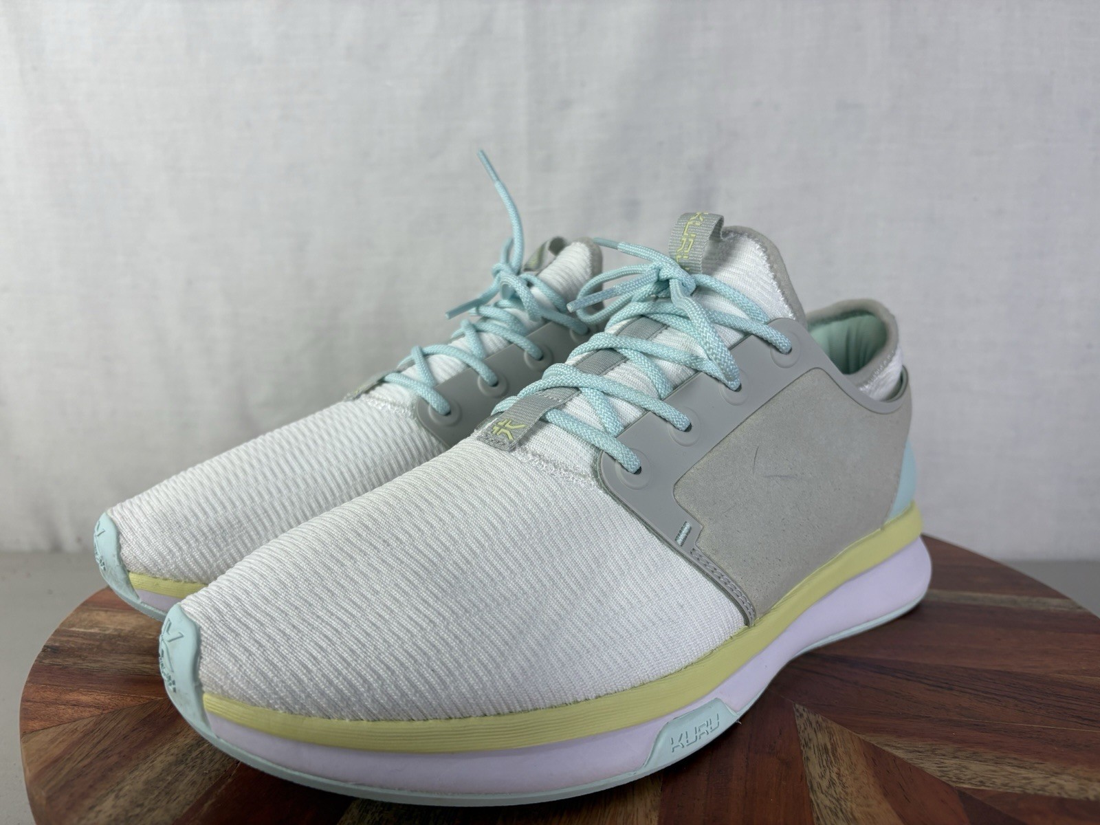Kuru Atom Women’s 12 Wide Athletic Shoes Bright White/Ice Blue