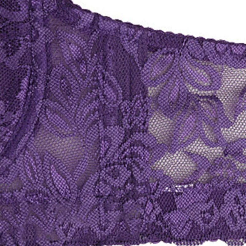 Lace Bra Women Full Cup Adjustable Thin Plus Size Soft Large B C D Cups