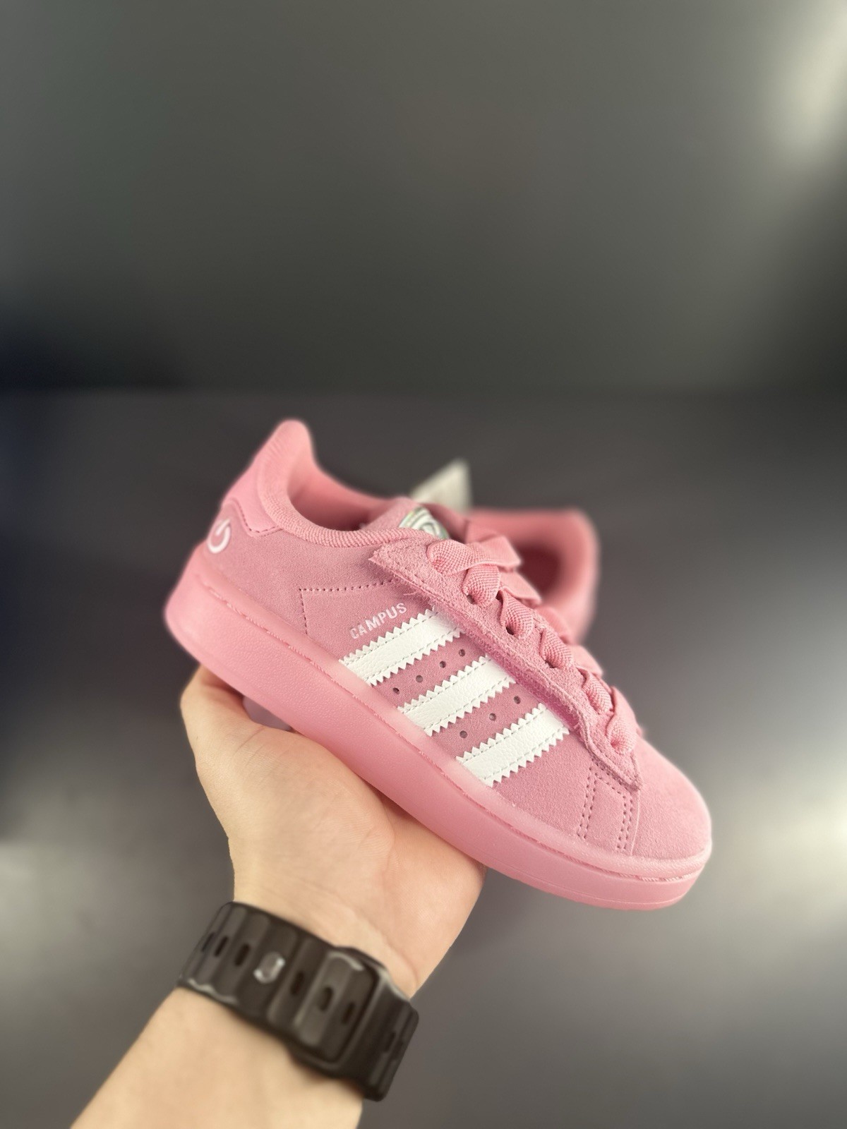 Adidas Campus 00s LED Lights Bliss Pink White Kids Size 13K Sneakers Brand New