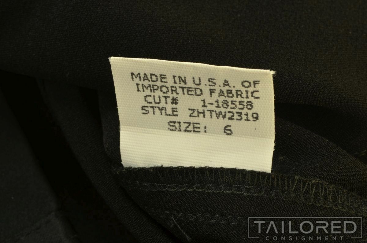 NWT – DAVID MEISTER Sold Black Sleeveless Luxury Womens Dress – Size 6