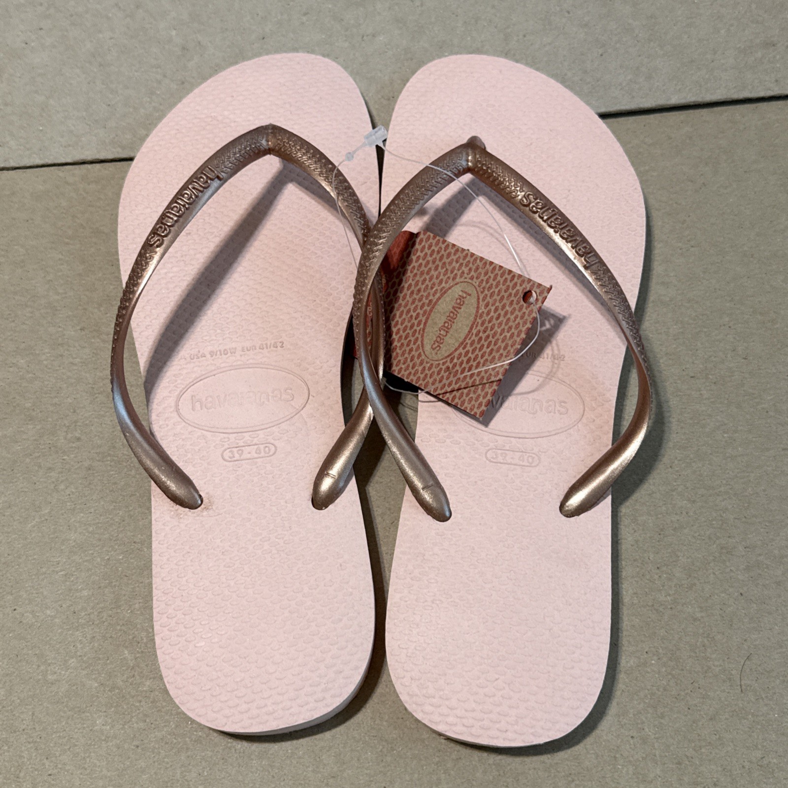 Havaianas Slim Rose Pink Flip Flops EU 396/40 – New