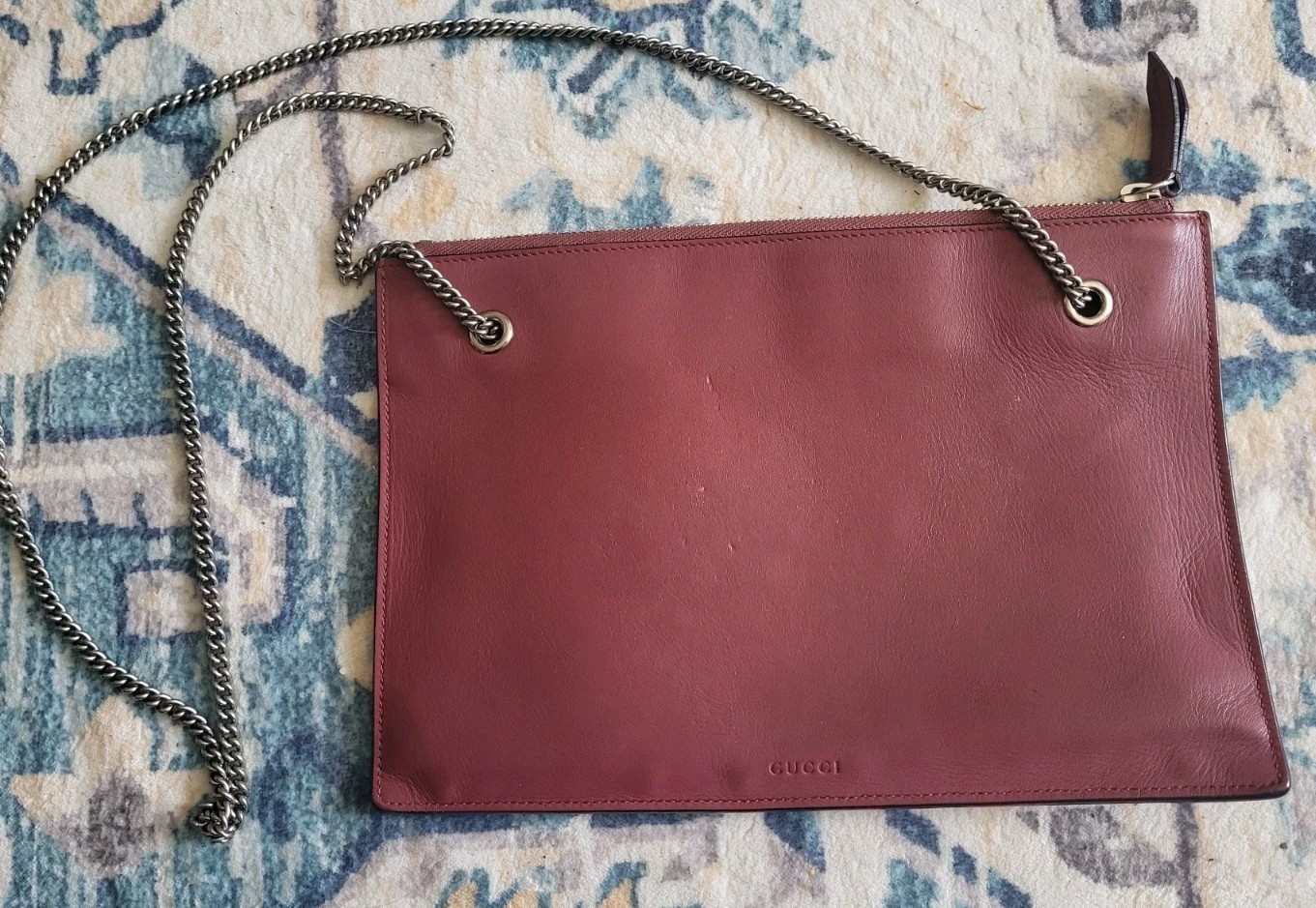 Gucci Rose GG Supreme Canvas Blooms Zip Pouch