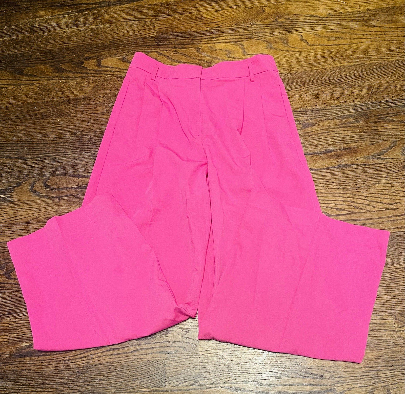 ann taylor Women’s Elegant Withe Leg High Waist Dress Pants In Fushia Size. 6