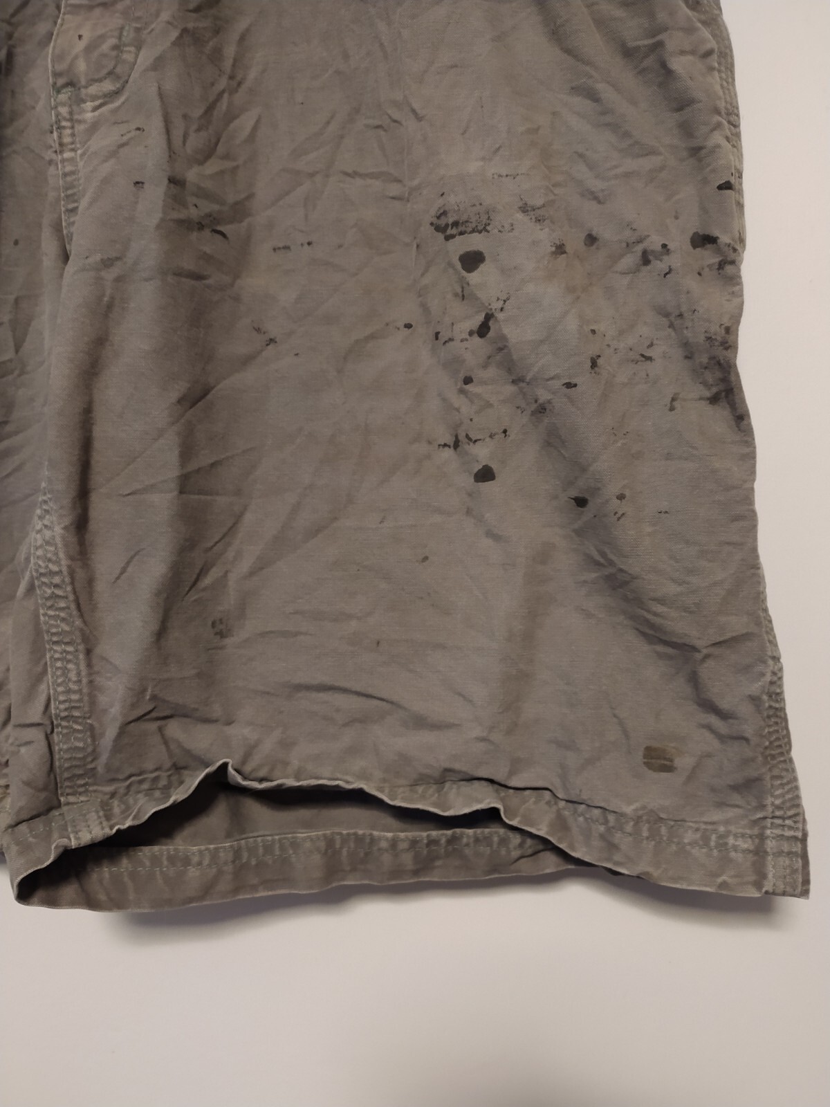 Carhartt Shorts Mens W40 Grey Cargo Utility Carpenter B147 FAT Paint Marks Work