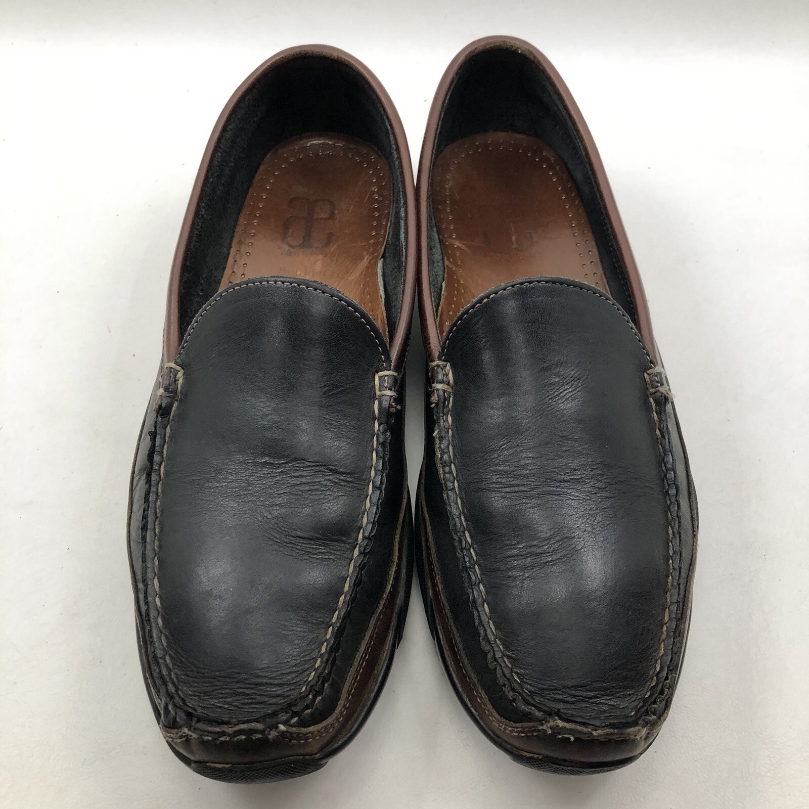 Allen Edmonds Boulder Driving Moccasin Mens Sz 10 D Black Brown Leather Loafer