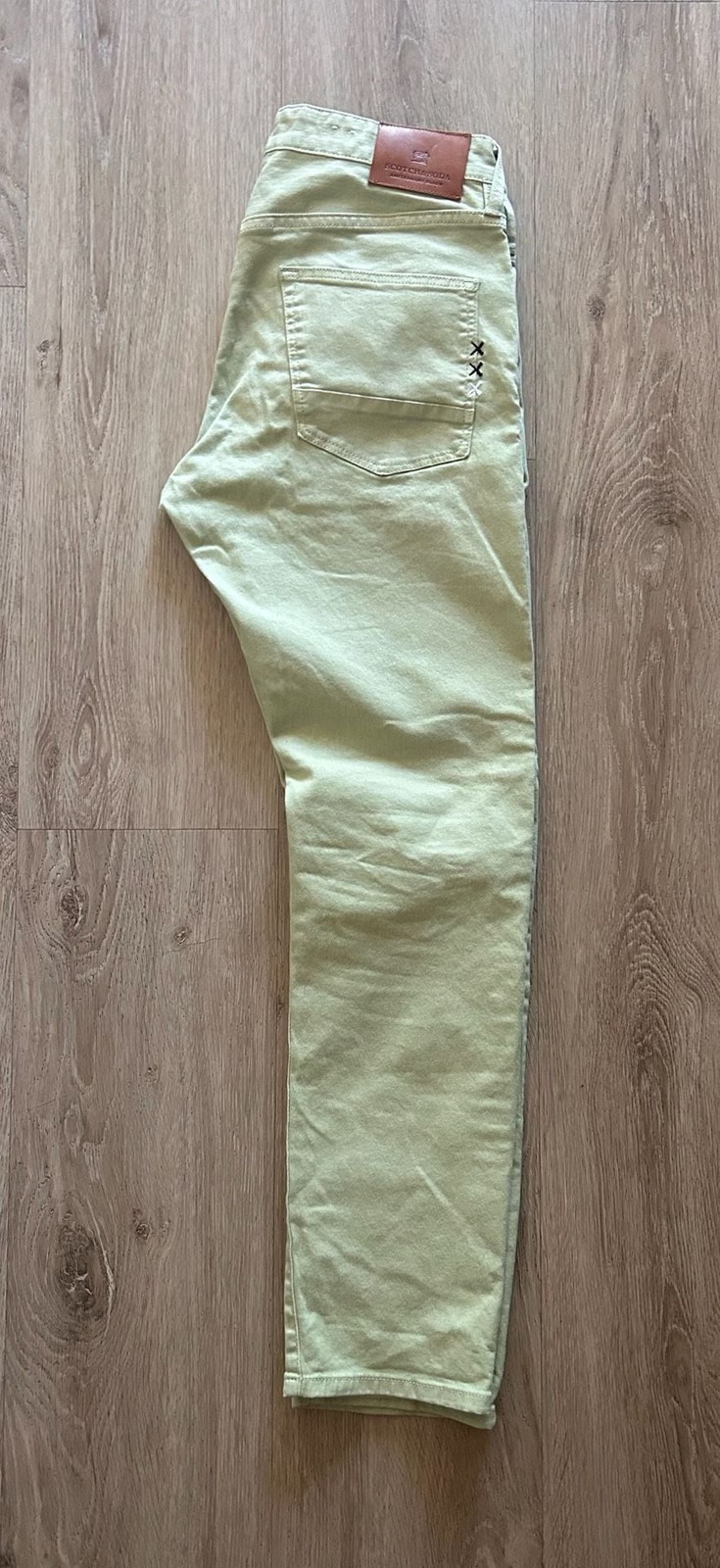 Scotch & Soda Amsterdams Blauw Ralston Slim Fit Sage Green Jeans