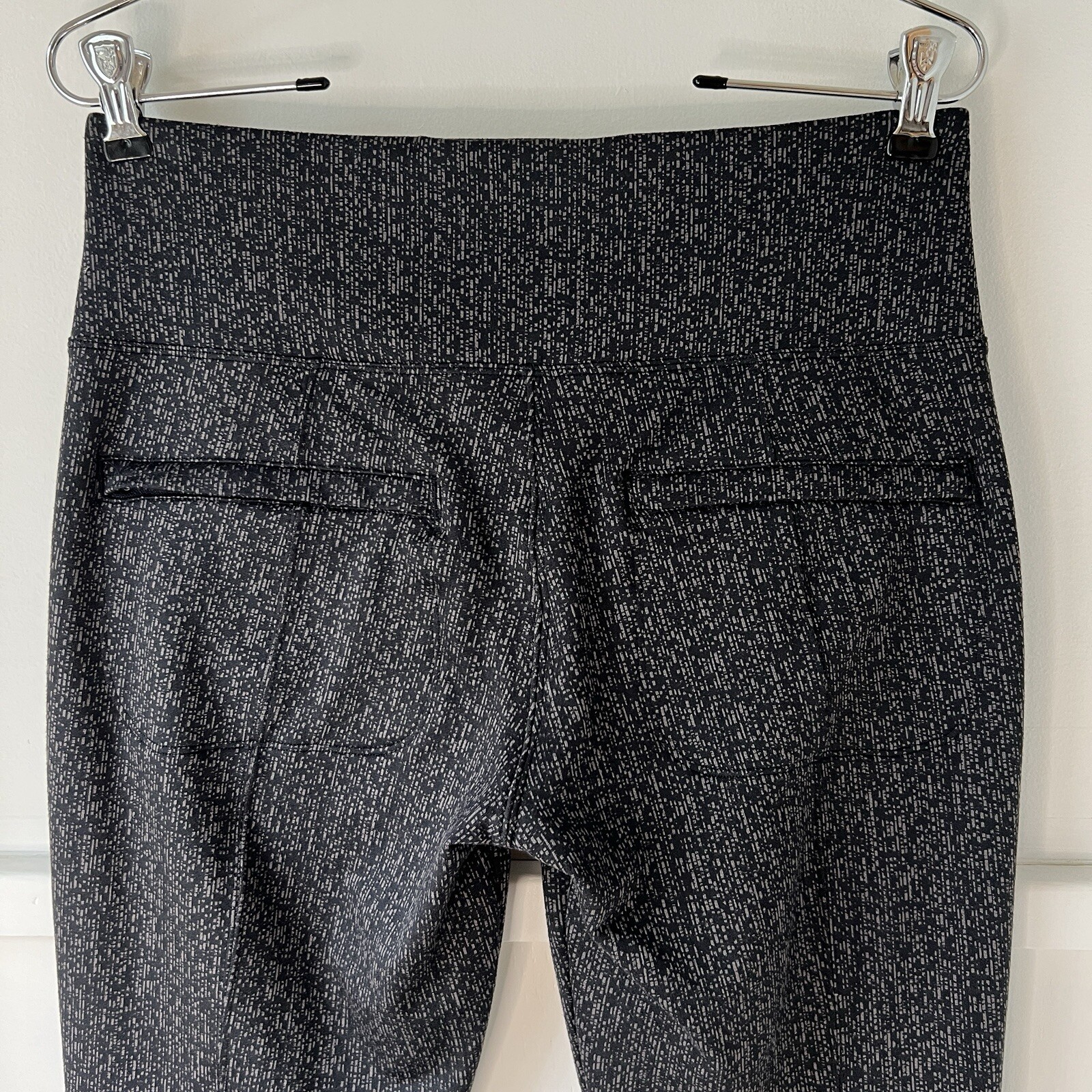 Athleta Delancey Textured High Rise Zip Pocket Tight Legging Work Travel Size M