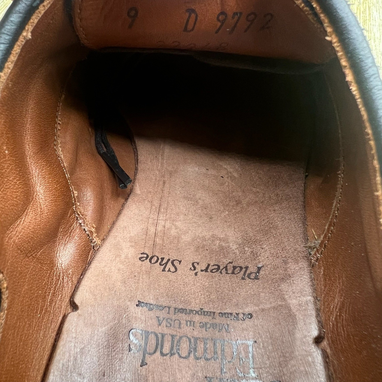 Allen Edmonds Player’s Shoe Men’s Size 9 D Navy Suede Wingtip Oxford Dress Shoes