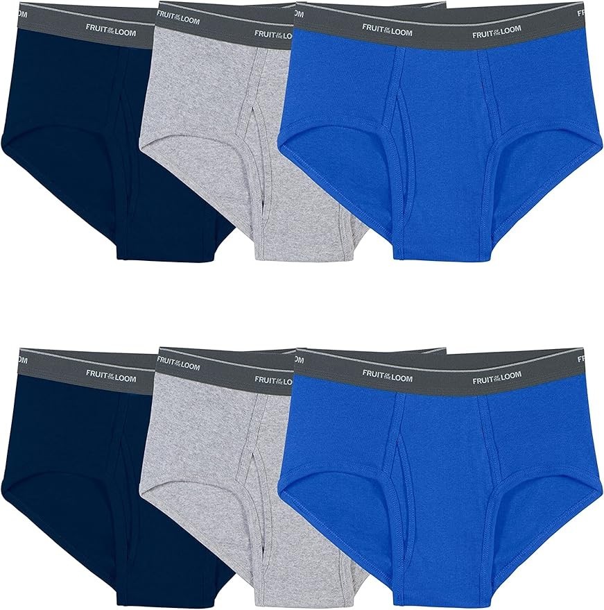 New Fruit of The Loom Men’s Cotton Mid-Rise Briefs 3 Pack Sizes M, L, XL