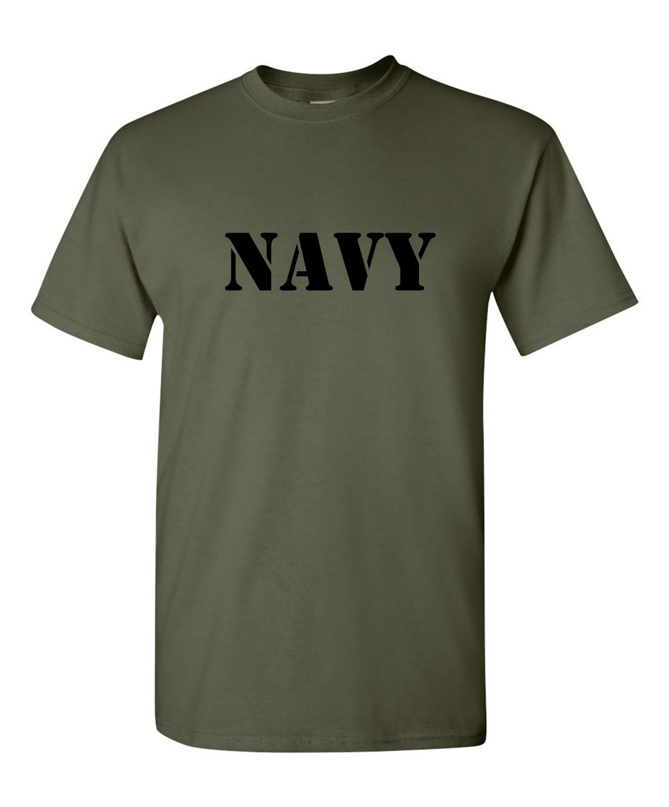 ARMY NAVY USAF Air Force USMC Marines Military Shirt US Army Dad Fathers Day Tee