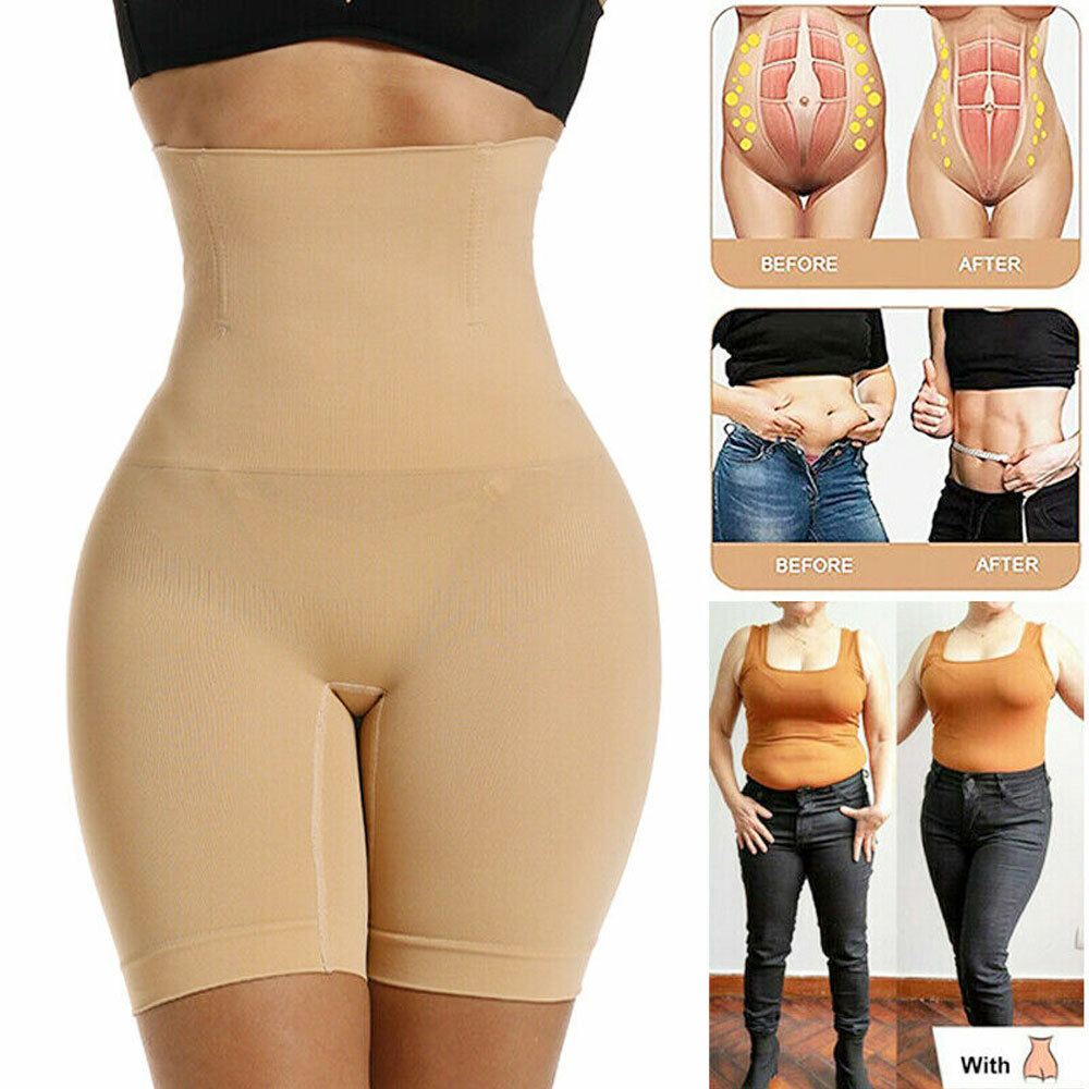 SHAPERMINT High Waisted Body Shaper Shorts – Shapewear for Women Tummy Control
