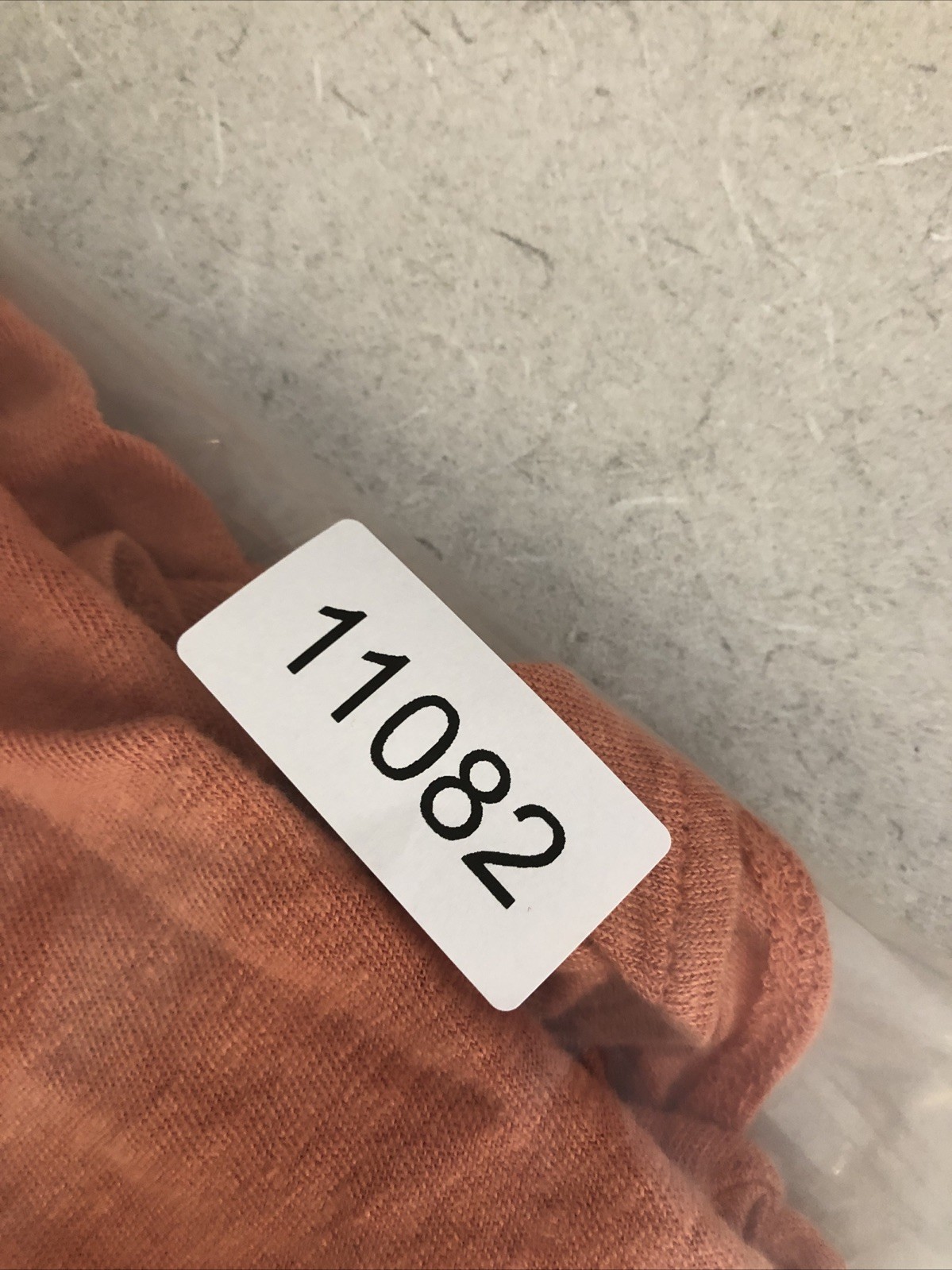 Tahari 100% Linen V-neck T-Shirt Orange Medium