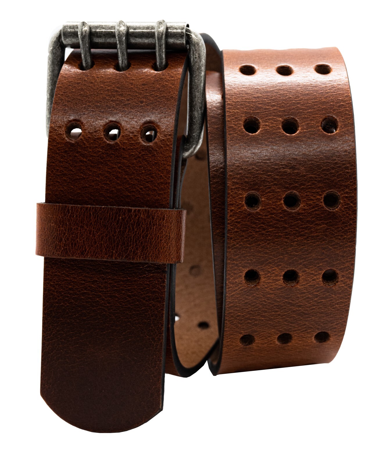 1.75″ Full Grain Leather Belt – Distressed Finish – Thick Leather – Made in USA
