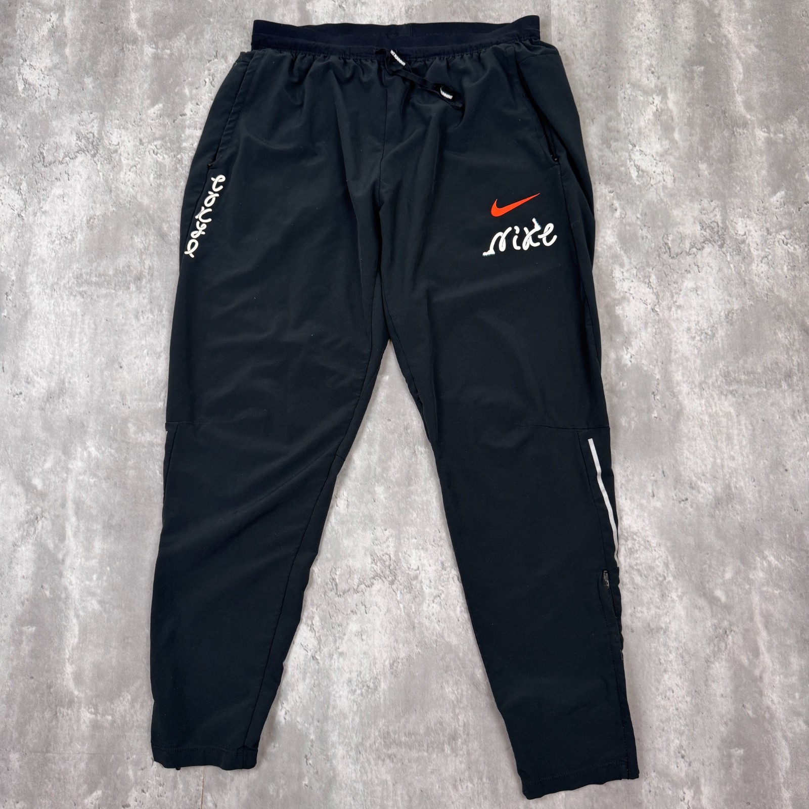 Nike Tokyo Phantom Pants Mens Large Black Woven Running Training Japan