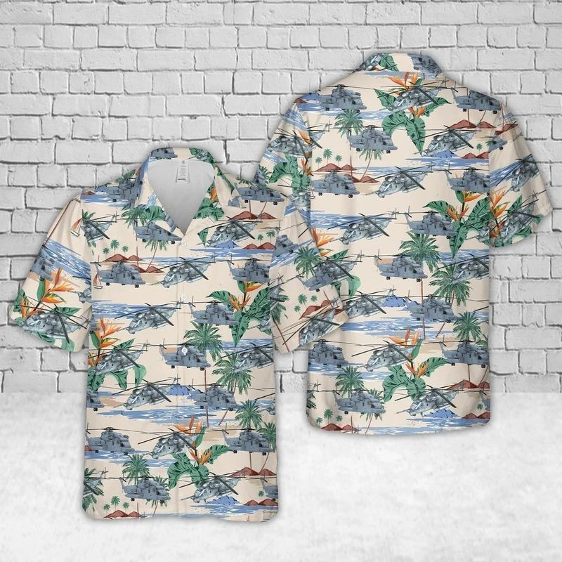 Us Air Force Sikorsky Mh-53 Pave Low Trendy Hawaiian Shirt, Trendy Hawaiian Shir