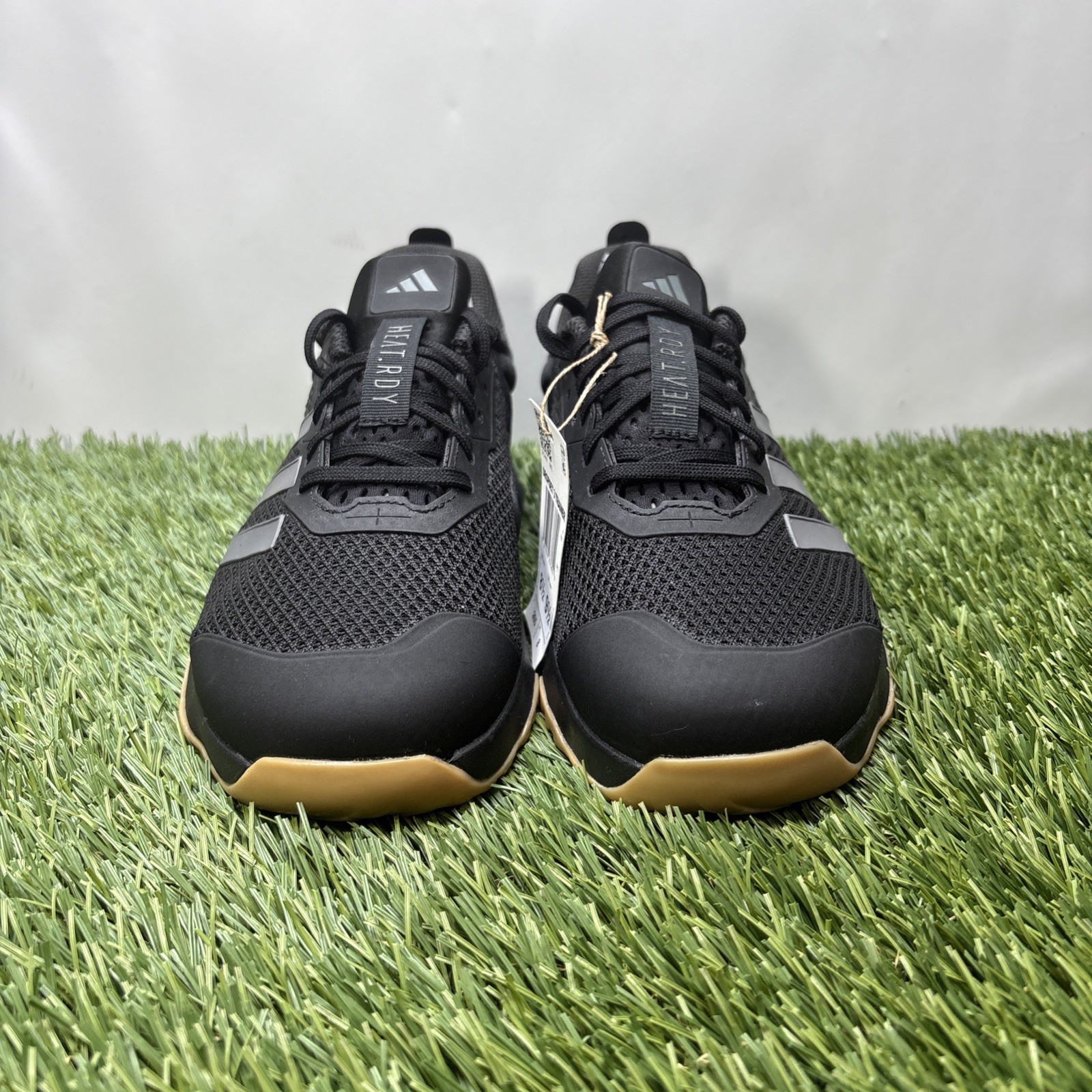 New Mens 8.5 Adidas Dropset 3 Trainer Cross Training Shoes Black Grey Gum IH8292