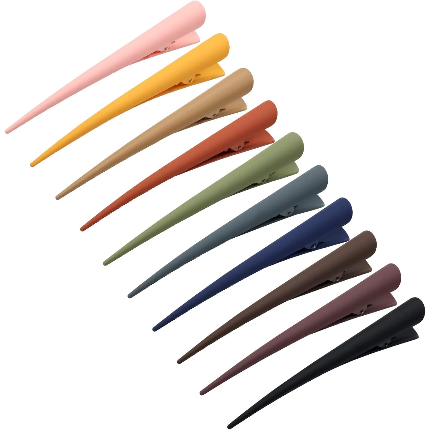Long 4.7 Inch Plastic Alligator Hair Clips 10 Pcs Stylish Hair Accessories for