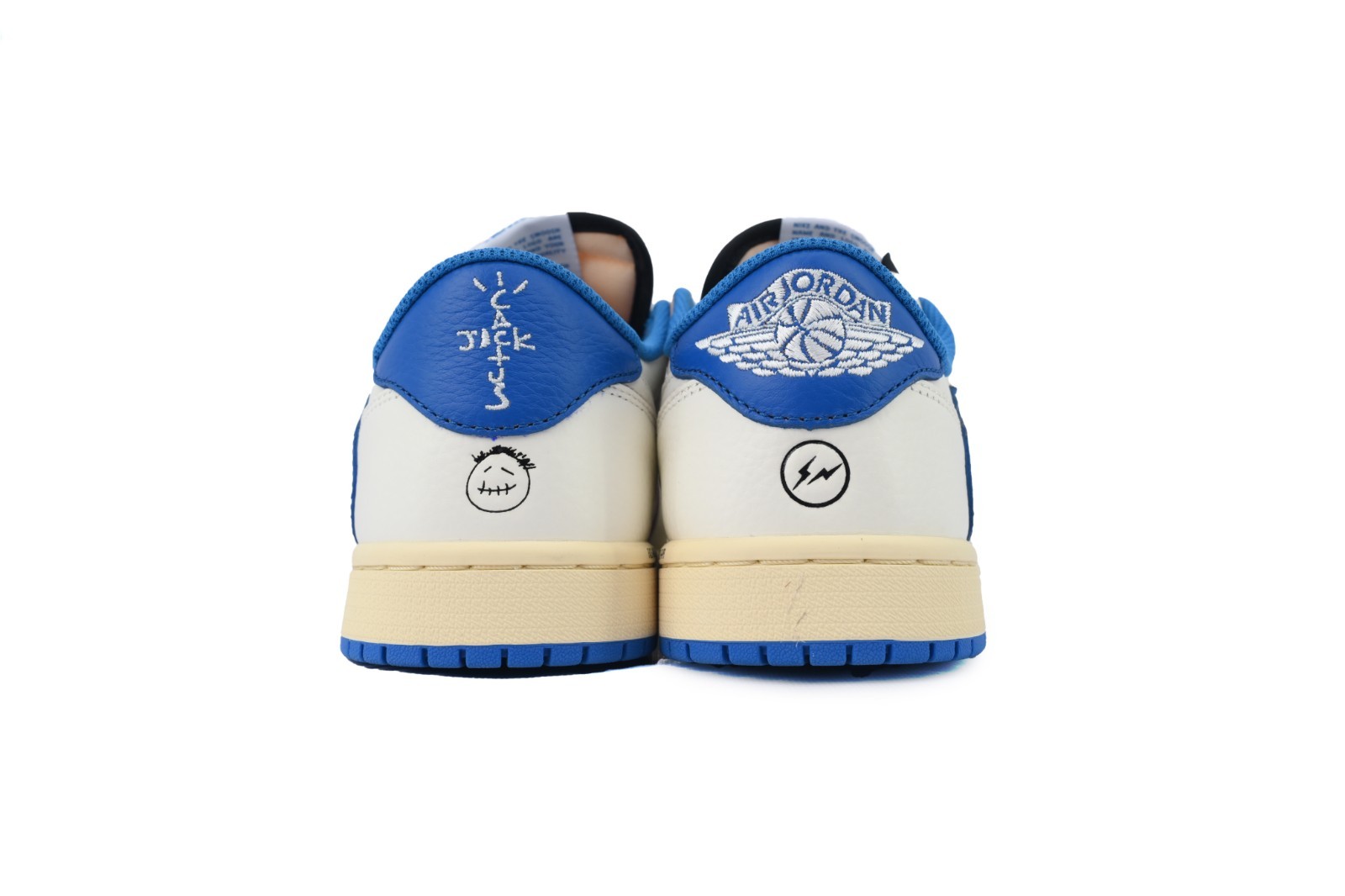 DM7866-104 Free Shipping White Blue Travis Scott x Air Jordan 1 Retro Low