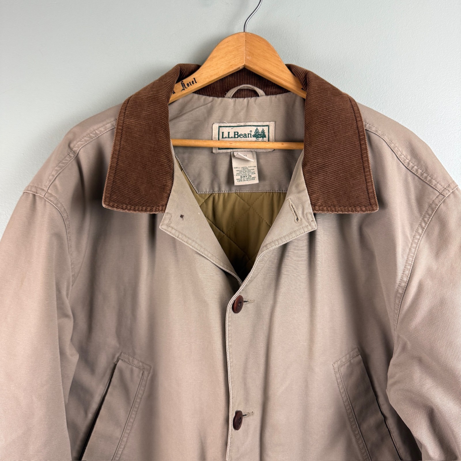 LL Bean Barn Chore Jacket 0 WY20 Field Coat Thinsulate Quilted Lining Mens XXL