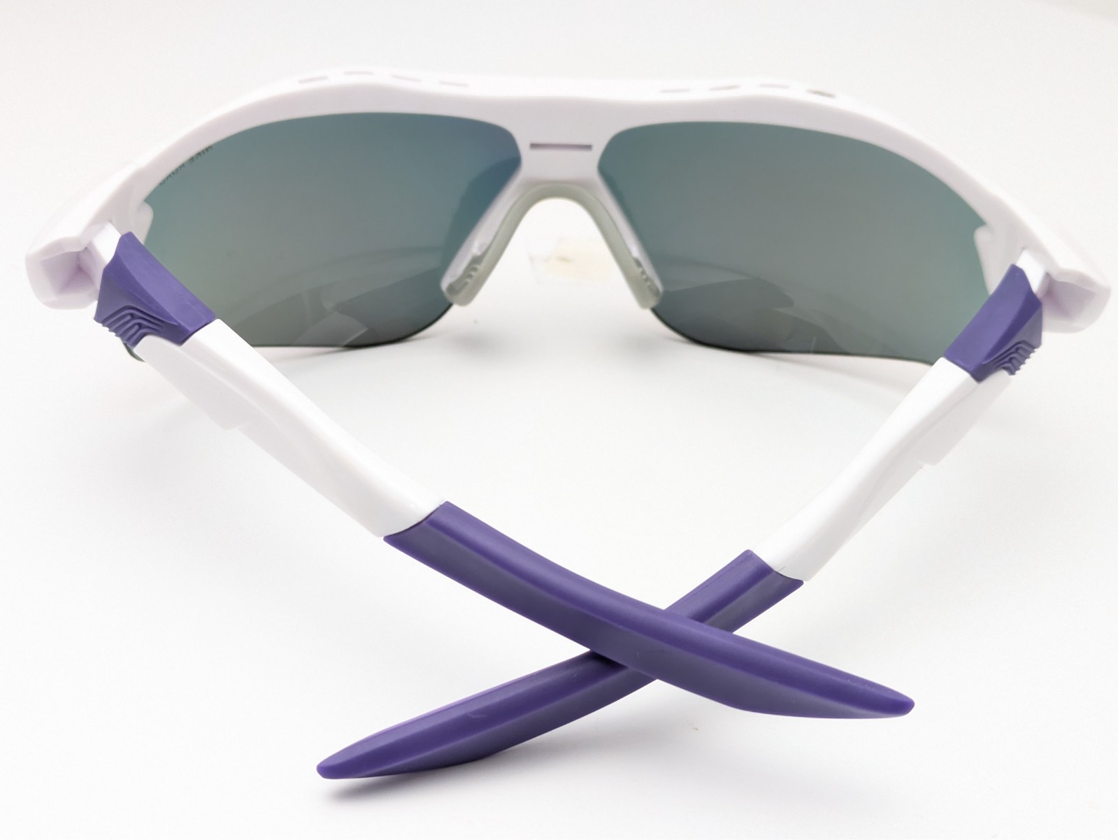Nike Sunglasses Show X3 DN9252 107 White/Purple Frames w/ Field Tint Lenses 72mm
