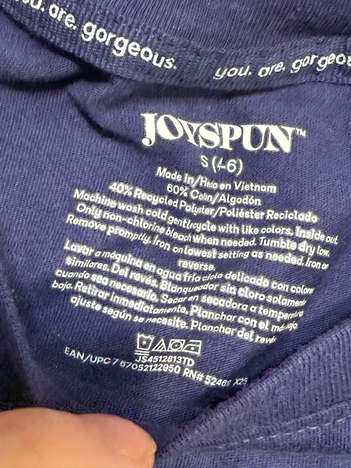 Joyspun Shirt, Women’s Size Small, Purple, Pocket Tee, Crewneck