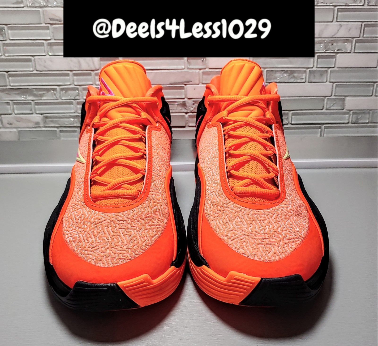 Nike Giannis Freak 7 Ignition Mens Size 10 Orange Black Pink Lemon HF3450-800