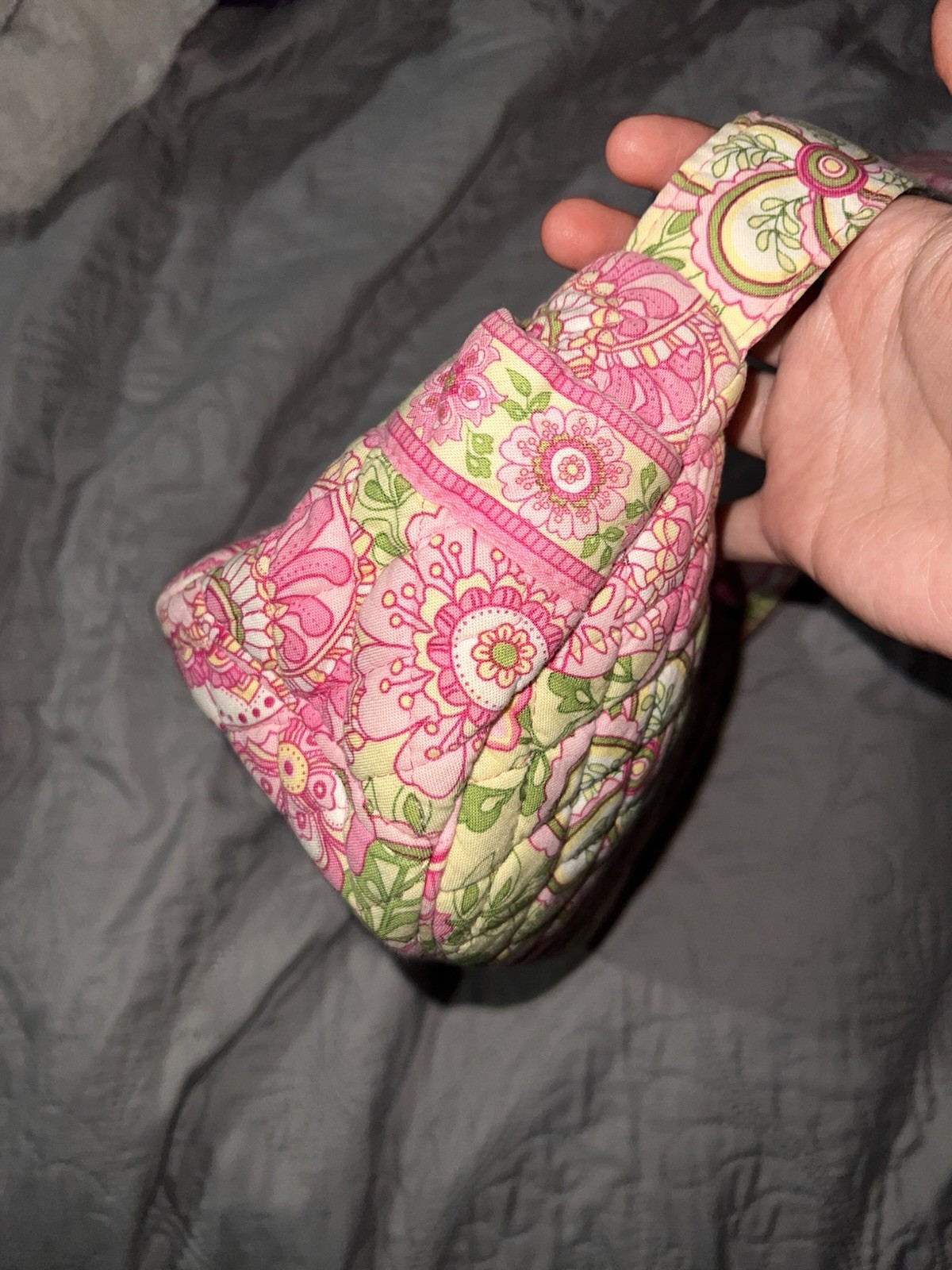 Quilted Floral Print Small Petal Pink maggie rare vera bradley