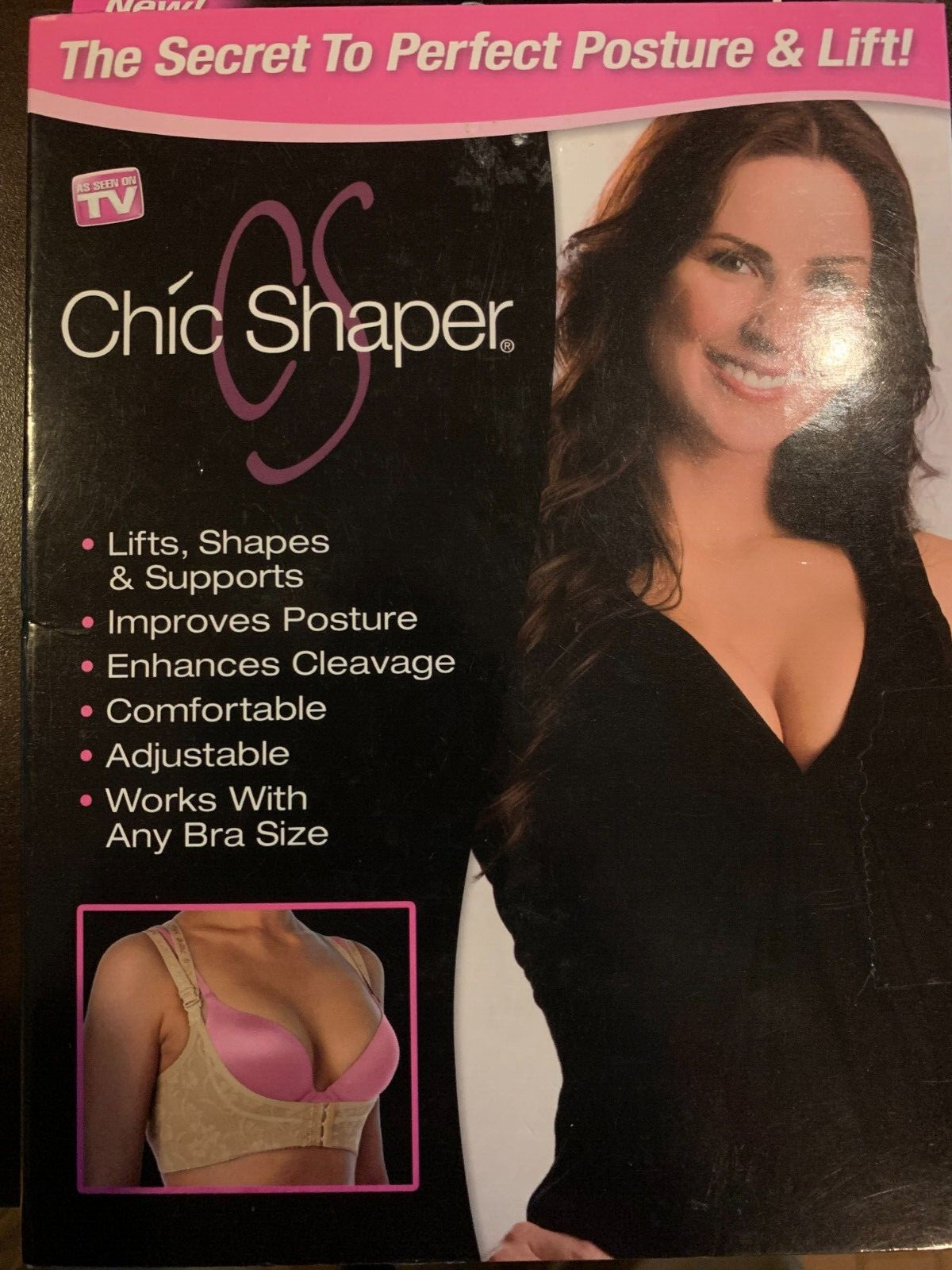 UNDERBUST Breast Back Bra Chic Shaper SUPPORTER “XS,M,L,XL” As seen on TV