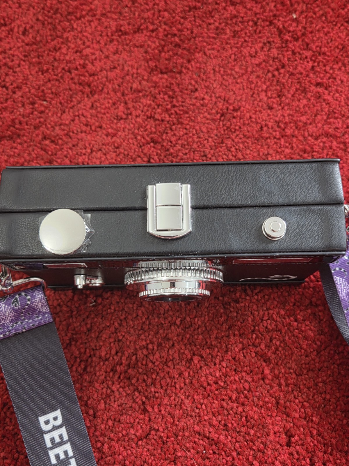 Beetlejuice Lydia Deetz Camera Crossbody Purse Spirit Brand, 7.5×4.5 Inches