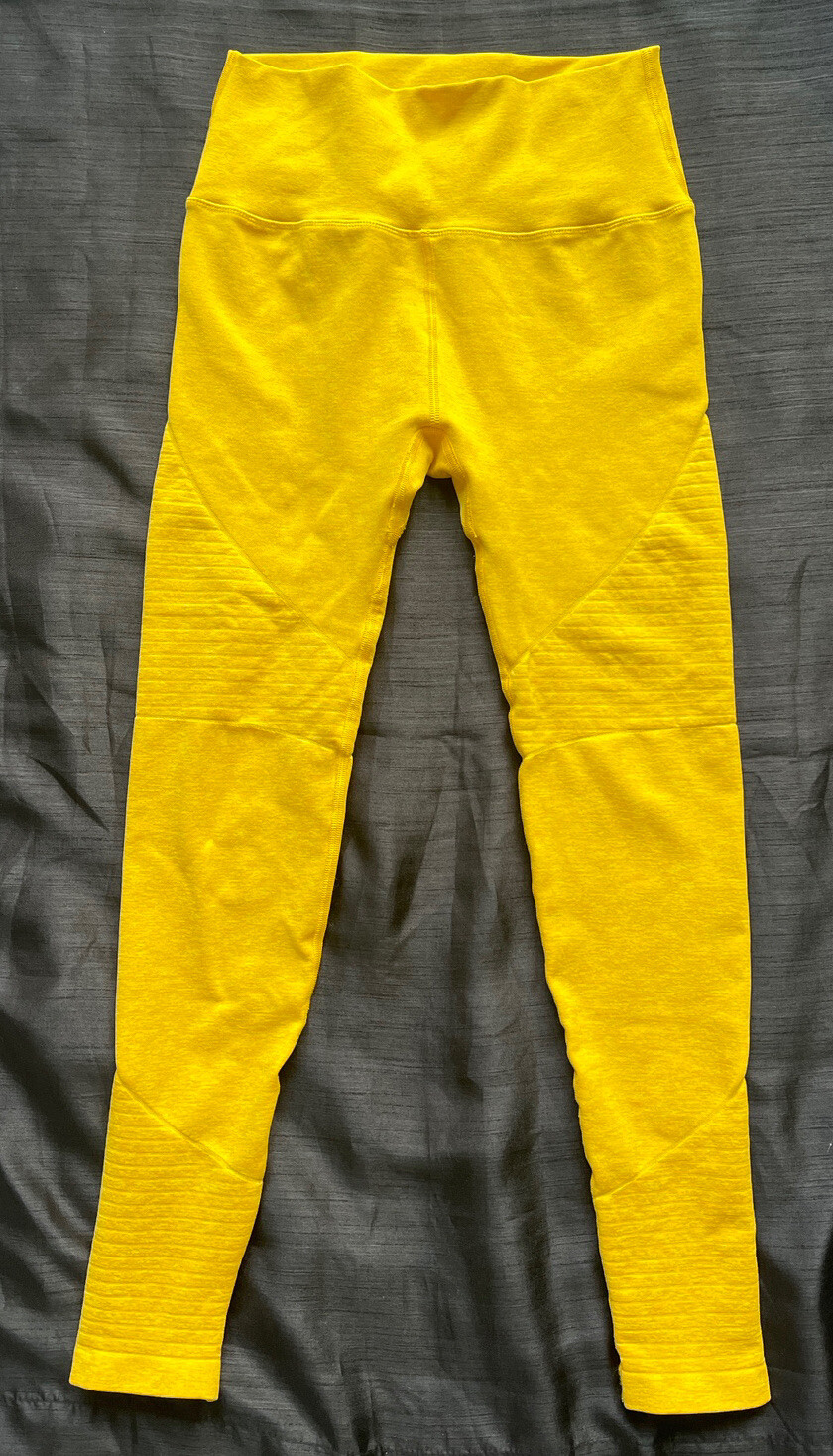 Alphalete Women’s Compression leggings Yellow Size L