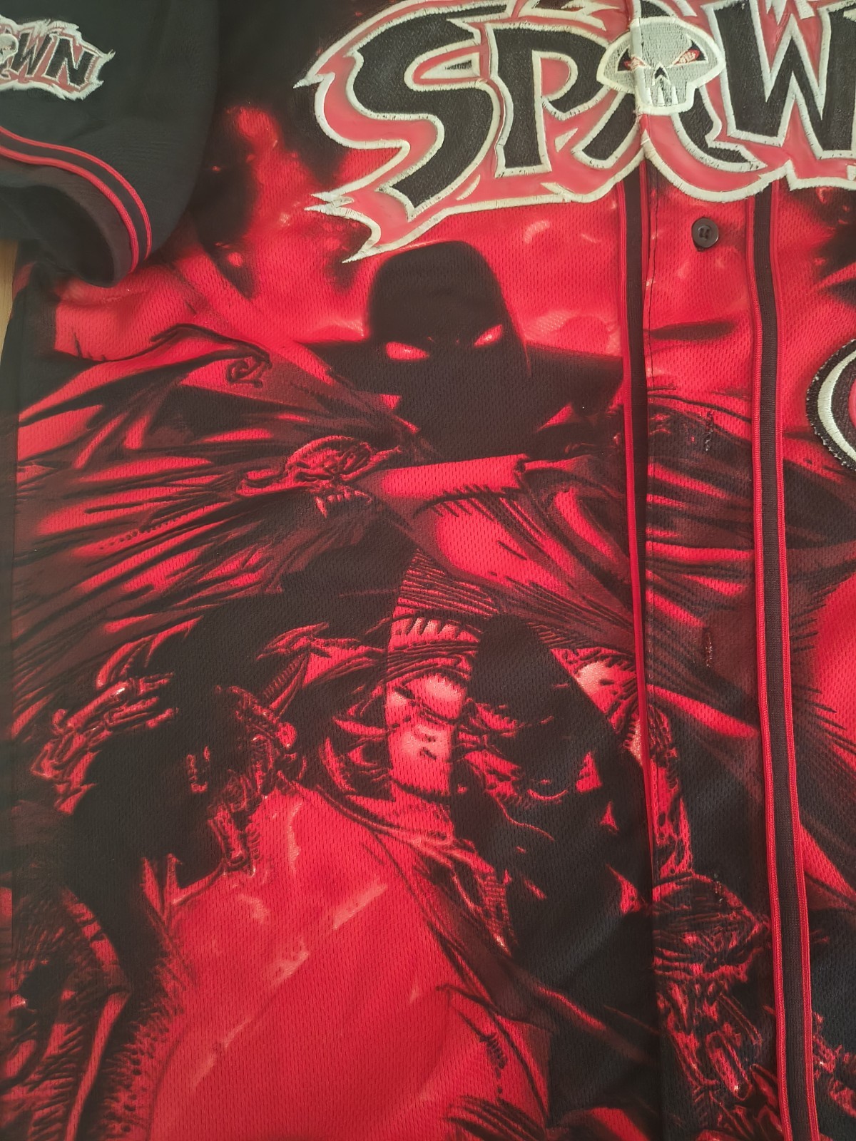 Spawn 2002 Todd McFarlane Baseball Jersey Size Men’s Large Y2K