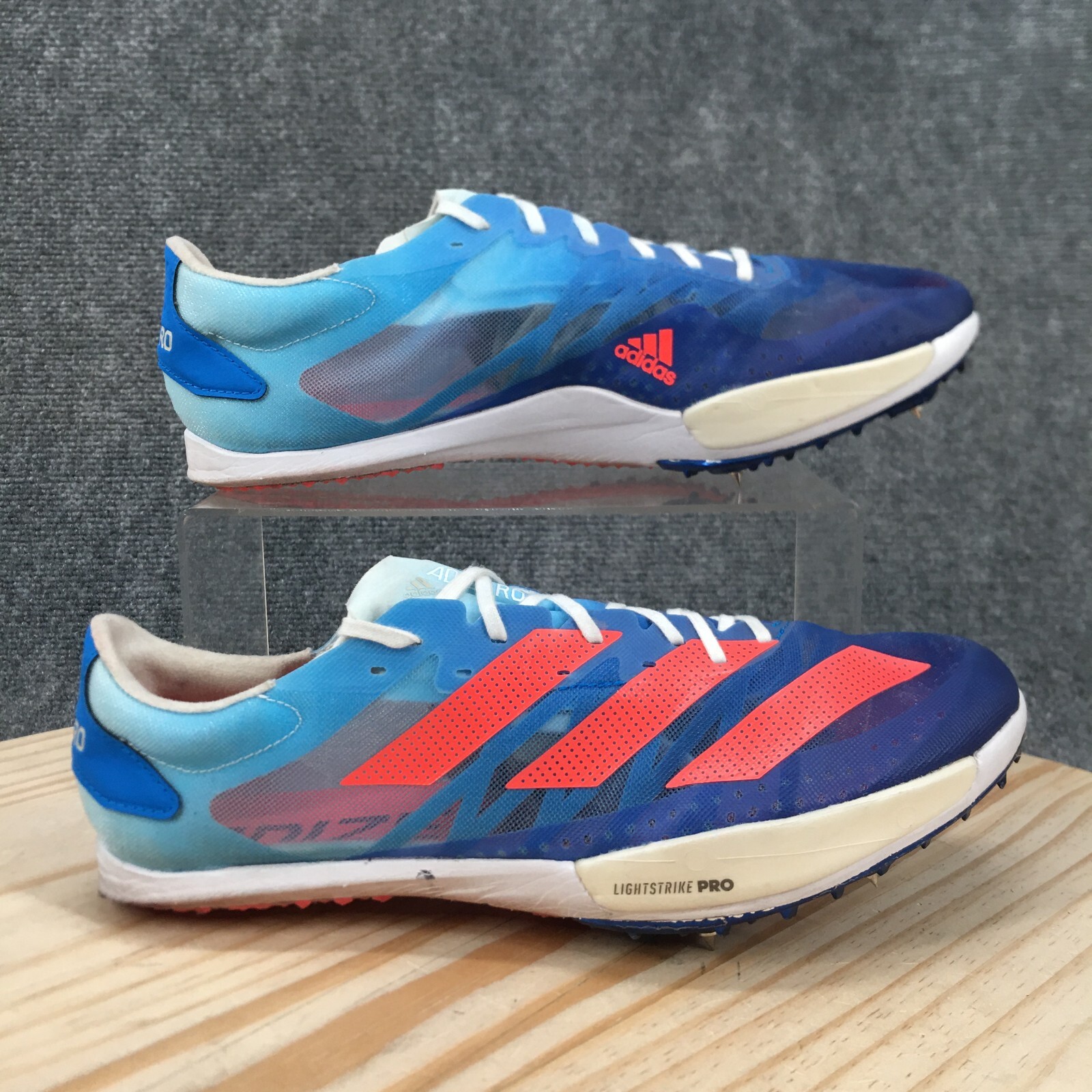 Adidas Shoes Mens 9 Adizero Ambition Legacy Indigo Running Sneakers Blue Lace Up