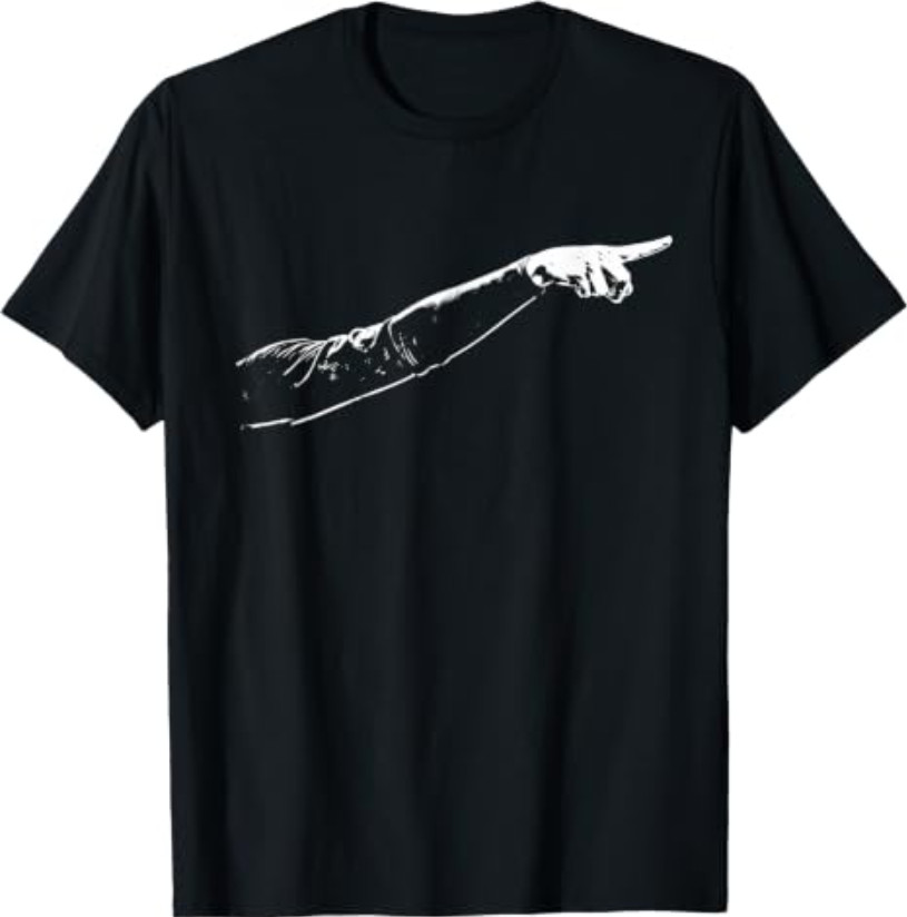 Hand Pointing Meme Funny Basketball T-Shirt