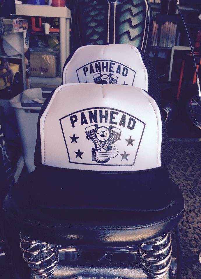 PANHEAD TRUCKER HAT Biker Motorcycle chopper knucklehead top end engine frame