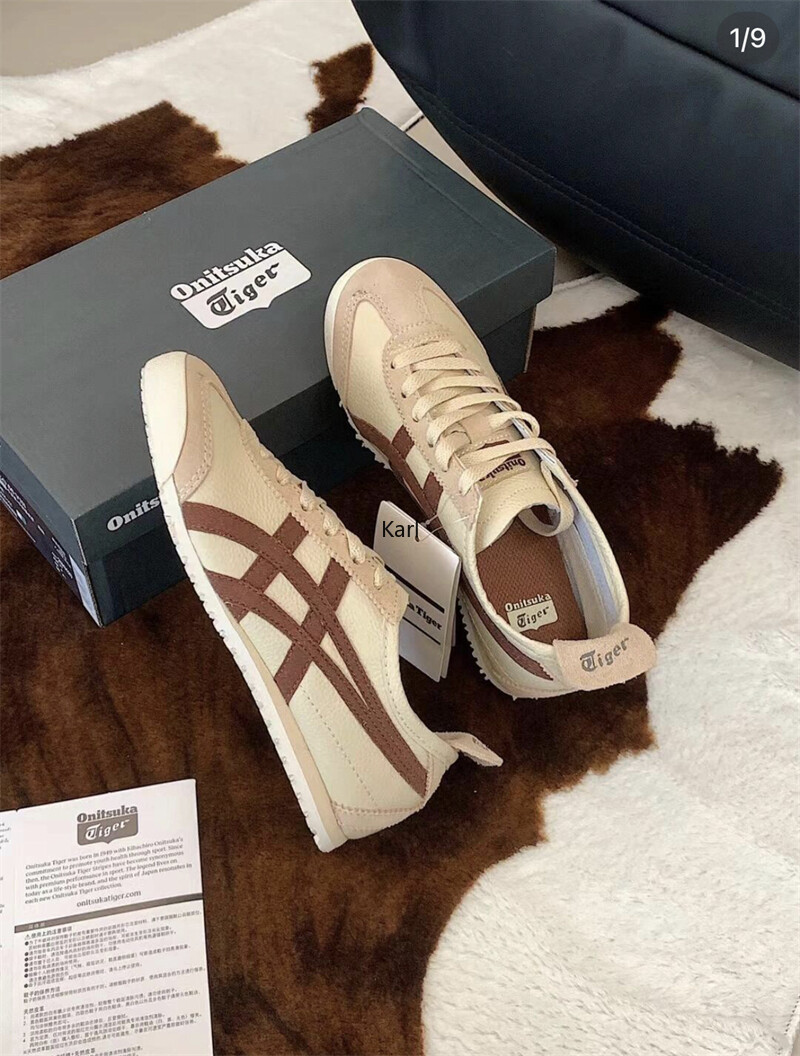 2025 NEW Onitsuka Tiger Mexico 66 Beige Suede Brown new with box nice