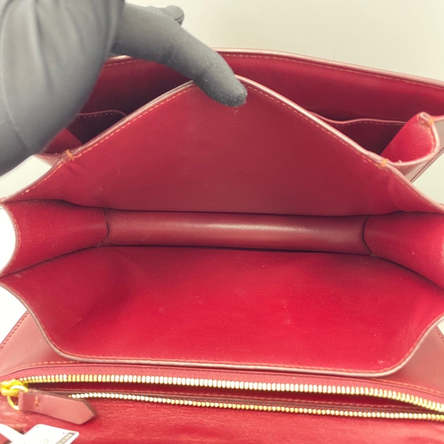 Celine Pre-Owned Authentic Luxury Handbag Burgundy 24*18*7cm