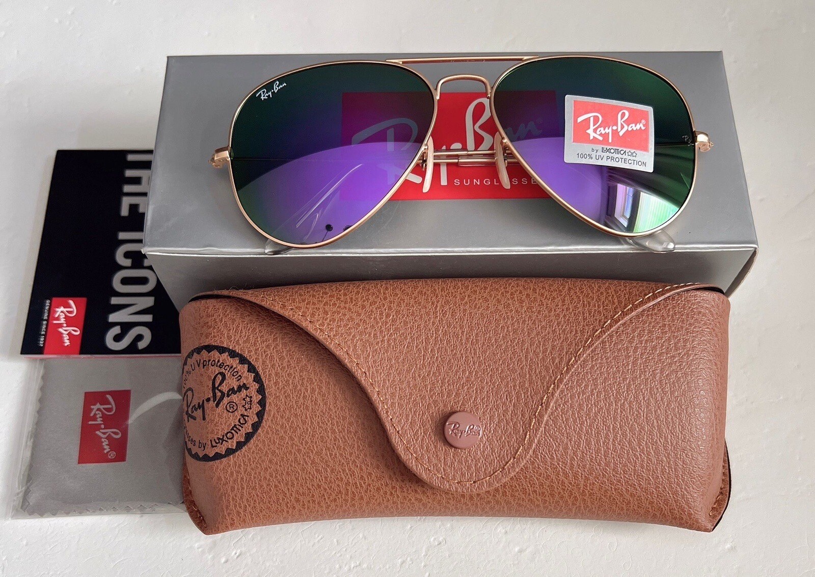 Ray-Ban RayBan RB3025 Women Aviator Sunglasses Mirror Flash Lens 58mm 🇺🇸
