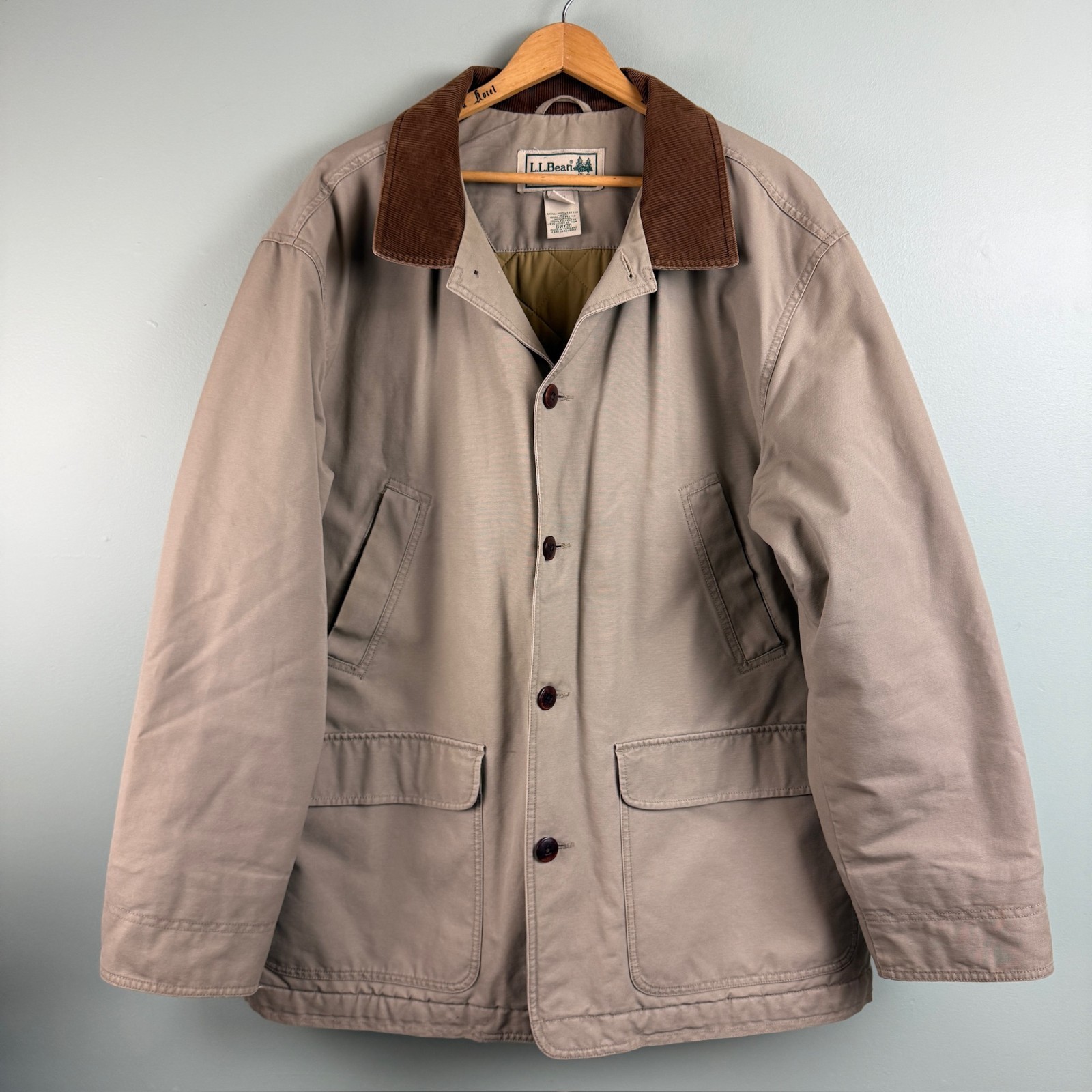 LL Bean Barn Chore Jacket 0 WY20 Field Coat Thinsulate Quilted Lining Mens XXL