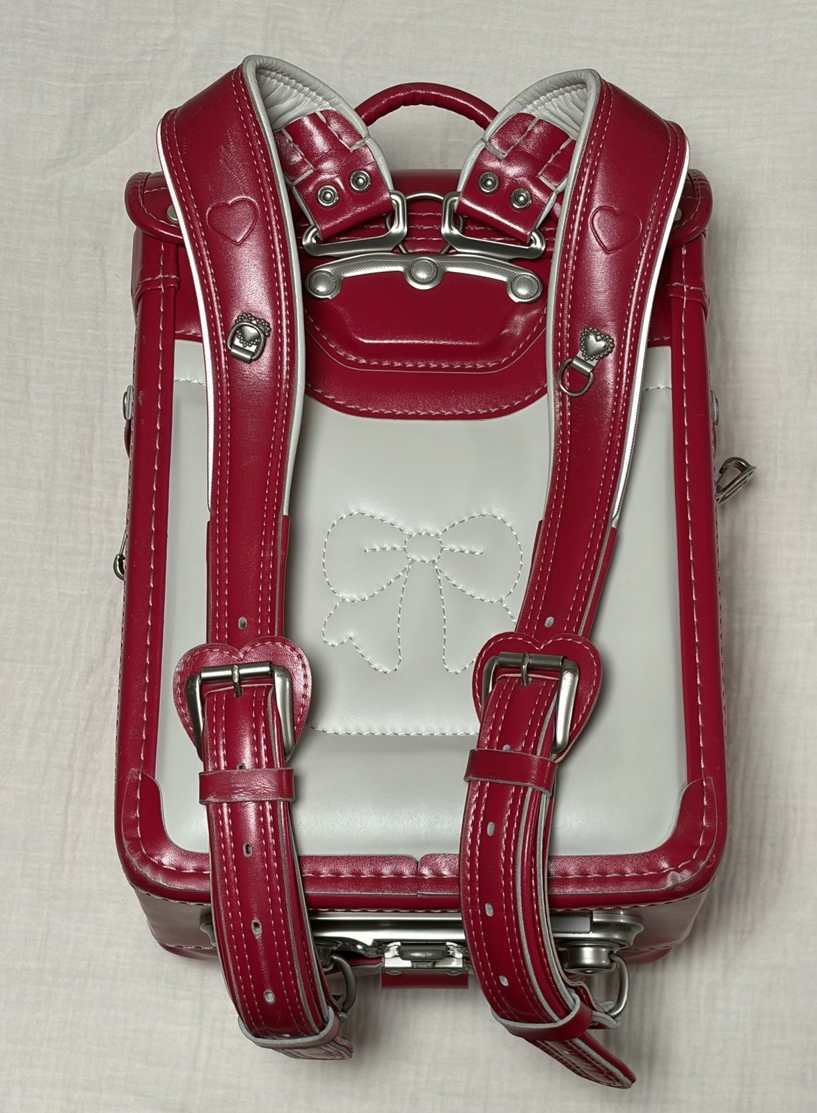 Randoseru Japan Fit-chan Red Synthetic Leather: School Bag Adult or Kids