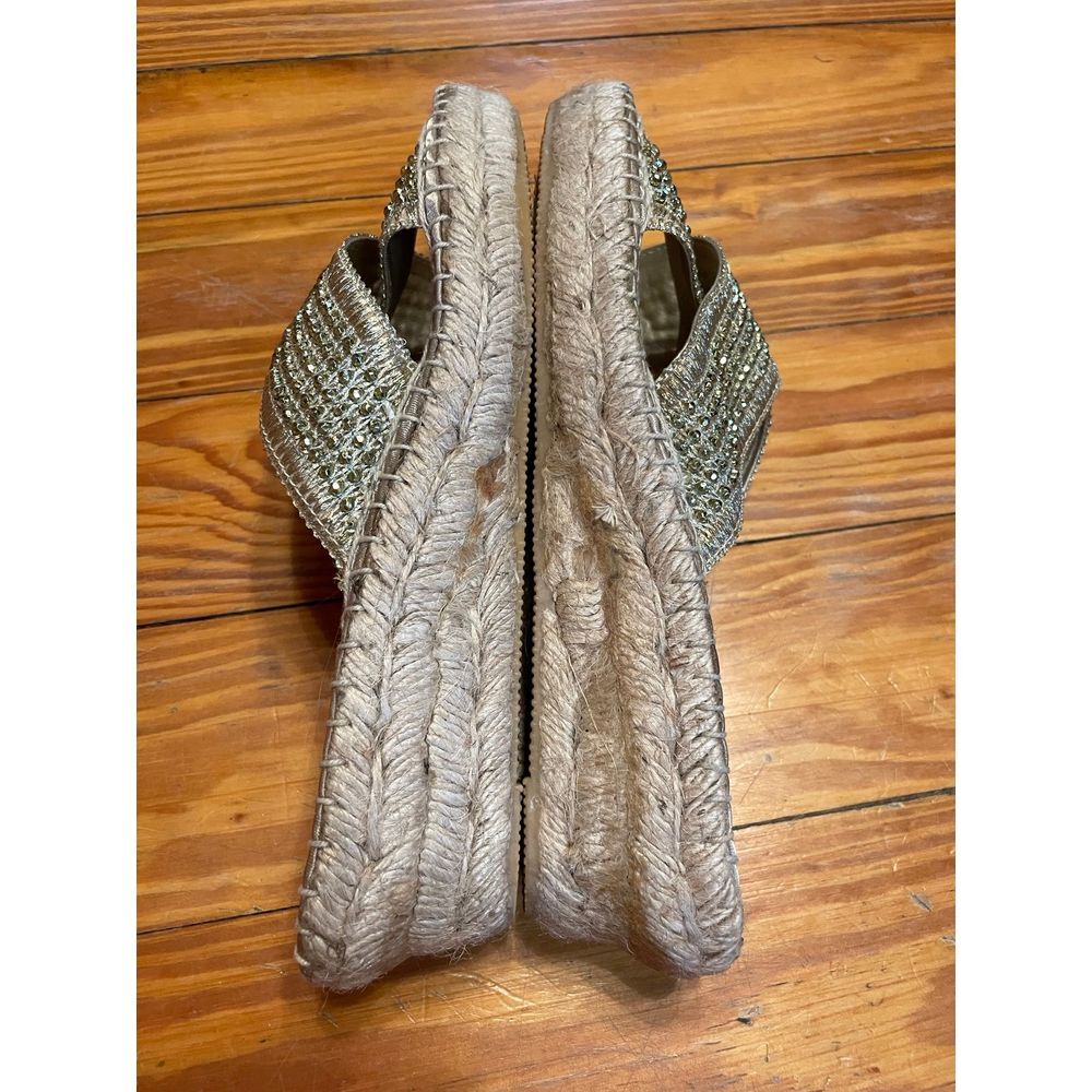 Baretraps Gold Espadrilles Sandals for Women Size 6.5