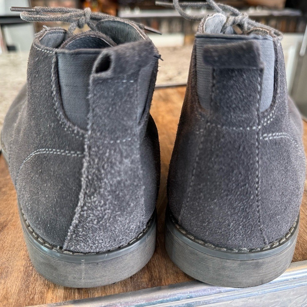 BRUNO MARC Gray Suede Boots