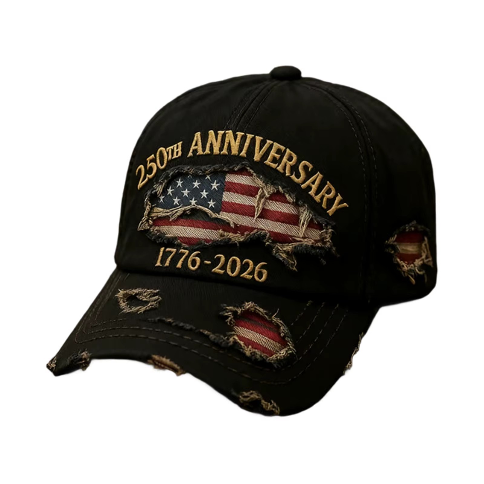 Vintage Washed Cotton Snapback Baseball Cap Unisex Adjustable Strap Sun
